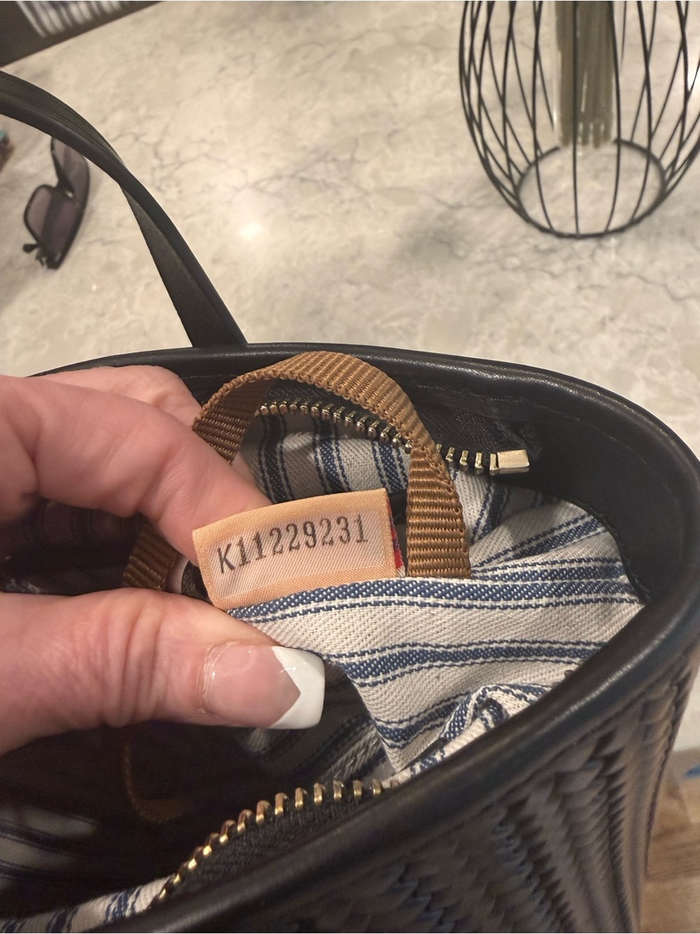 Dooney and BOURKE Camden small woven convertible tote - Picture 7 of 8
